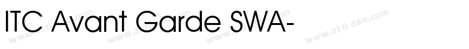 ITC Avant Garde SWA字体转换